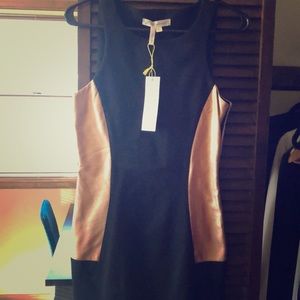 BCBG black and gold dress